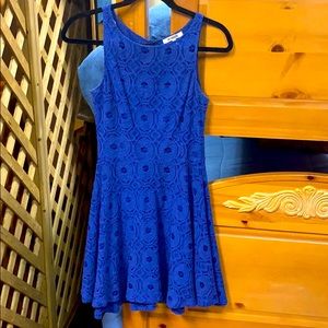 Blue midi dress
